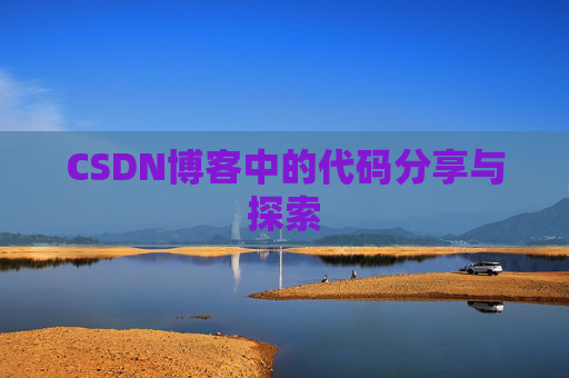 CSDN博客中的代码分享与探索 CSDN博客中的代码分享与探索